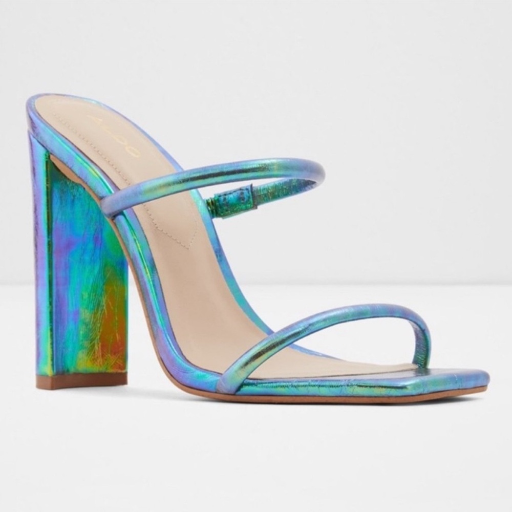 Aldo Agafiyay High Heel Mule Sandals Size 7.5